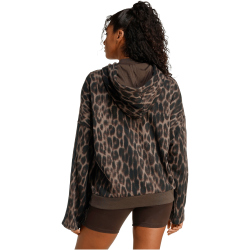 adidas Seasonal Essentials 3-Streifen Leopard Print French Terry Hoodie Damen