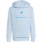 adidas Slogan Fleece Hoodie Jungen KG7388 - crystal sky 128