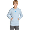 adidas Slogan Fleece Hoodie Jungen KG7388 - crystal sky 128