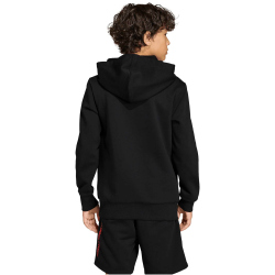 adidas Slogan Fleece Hoodie Jungen KG7385 - black 128