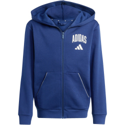 adidas Seasonals Collegiate Typography Sweatjacke Kinder KD4394 - dark blue/off white 152