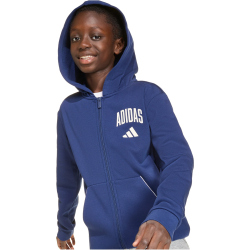 adidas Seasonals Collegiate Typography Sweatjacke Kinder KD4394 - dark blue/off white 152