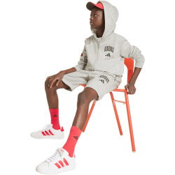 adidas Seasonals Collegiate Typography Sweatjacke Kinder KC4583 - medium grey heather/black 128