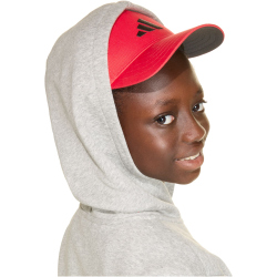 adidas Seasonals Collegiate Typography Sweatjacke Kinder KC4583 - medium grey heather/black 152