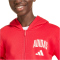 adidas Seasonals Collegiate Typography Sweatjacke Kinder KC4582 - pure ruby/off white 140