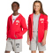 adidas Seasonals Collegiate Typography Sweatjacke Kinder KC4582 - pure ruby/off white 140
