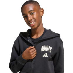adidas Seasonals Collegiate Typography Sweatjacke Kinder KB9671 - black/off white 128