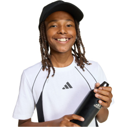adidas Color Block T-Shirt Kinder KE2773 - white/black/grey six 116