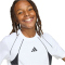 adidas Color Block T-Shirt Kinder KE2773 - white/black/grey six 116