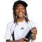 adidas Color Block T-Shirt Kinder KE2773 - white/black/grey six 116