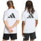 adidas Color Block T-Shirt Kinder KE2773 - white/black/grey six 116
