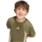 adidas Color Block T-Shirt Kinder KE2770 - olive strata/wonder cargo/crystal linen 128