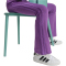 adidas Seasonals Glam Flared Leggings Mädchen KB7044 - active purple/silver met. 128