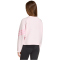 adidas Future Icons 3-Streifen Cropped Sweatshirt Mädchen KB6907 - clear pink/true pink 152