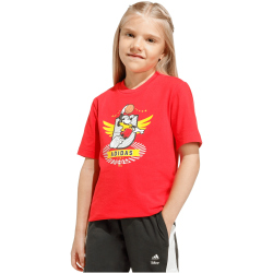 adidas x Disney Mickey Mouse T-Shirt + Shorts Set Kinder JZ7672 - pure ruby/off white 110