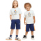 adidas x Disney Mickey Mouse T-Shirt + Shorts Set Kinder JZ3559 - off white/pure orange 110