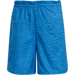 adidas Sport Icons Allover Print Trainingsshorts Mädchen KB9556 - ray blue/dusky petrol/dusky petrol 140