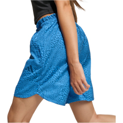 adidas Sport Icons Allover Print Trainingsshorts Mädchen KB9556 - ray blue/dusky petrol/dusky petrol 140