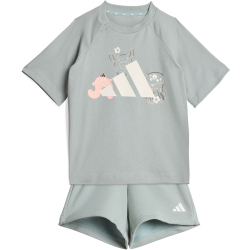 adidas TRNSTR T-Shirt + Shorts Set Kinder KC4614 - wonder...