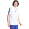 adidas Essentials 3-Streifen Single Jersey T-Shirt Herren KE5606 - white/mystery ink/mystery ink/mystery ink M
