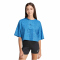 adidas Sport Icons Allover Print Trainingsshirt Mädchen KB6927 - ray blue/dusky petrol/dusky petrol 152