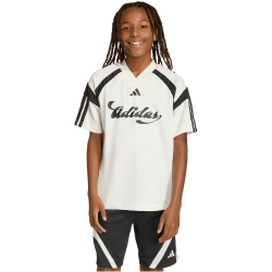 adidas House of Tiro T-Shirt Kinder KH3800 - off white/black/black 140