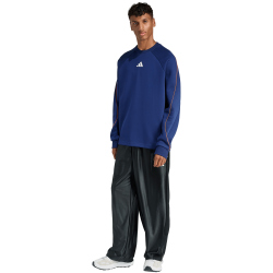adidas Stadium Sweatshirt Herren JZ2766 - dark blue/off white/pure orange XL