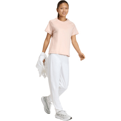adidas Soft Lux T-Shirt Damen KC9822 - blush pink L