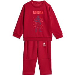 adidas x Marvel Spider-Man Jogginganzug Kinder KF0151 - active maroon/off white 104