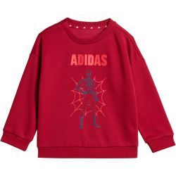 adidas x Marvel Spider-Man Jogginganzug Kinder KF0151 - active maroon/off white 104