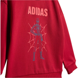 adidas x Marvel Spider-Man Jogginganzug Kinder KF0151 - active maroon/off white 104
