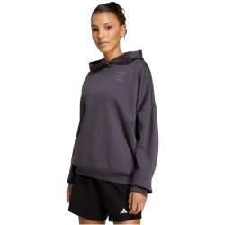 adidas 3-Streifen Studio Fleece Hoodie Damen KT0879 - aurora onix S