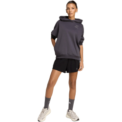 adidas 3-Streifen Studio Fleece Hoodie Damen KT0879 - aurora onix S
