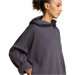 adidas 3-Streifen Studio Fleece Hoodie Damen KT0879 - aurora onix S