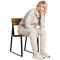 adidas Essentials 3-Streifen French Terry Cuffed Jogginghose Damen KF0005 - wonder alumina XS