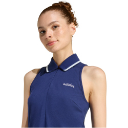 adidas Seasonal Essentials Colorpop Embroidered Graphic Kleid Damen KC3942 - dark blue/white M