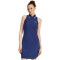 adidas Seasonal Essentials Colorpop Embroidered Graphic Kleid Damen KC3942 - dark blue/white M