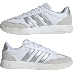 adidas VL Court FC Sneaker Damen HQ0057 - cloud white/silver met./grey one 39 1/3