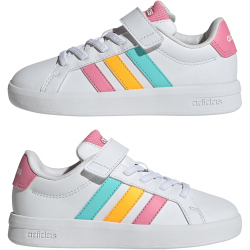 adidas Grand Court 3.0 Sneaker Kinder KI6503 - cloud white/bliss pink/lucid tangerine 31