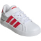 adidas Grand Court 3.0 Sneaker Kinder JS4872 - cloud white/pure ruby/pure ruby 31