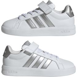 adidas Grand Court 3.0 Sneaker Kinder JP9368 - cloud white/silver met./silver met. 31
