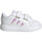 adidas Grand Court 3.0 Bubble Sneaker Kinder KJ0897 - cloud white/iridescent/almost pink 20