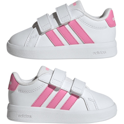 adidas Grand Court 3.0 Sneaker Kinder JP9376 - cloud white/bliss pink/bliss pink 24