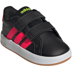 adidas Grand Court 3.0 Sneaker Kinder JP9375 - core black/lucid red/lucid lemon 23