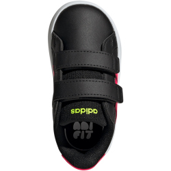 adidas Grand Court 3.0 Sneaker Kinder JP9375 - core black/lucid red/lucid lemon 24