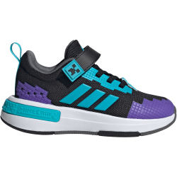 adidas x Minecraft Pro Sneaker Kinder JR1970 - core black/lucid cyan/cloud white 28