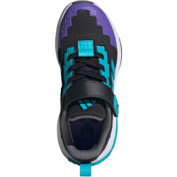 adidas x Minecraft Pro Sneaker Kinder JR1970 - core black/lucid cyan/cloud white 28