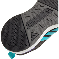 adidas x Minecraft Pro Sneaker Kinder JR1970 - core black/lucid cyan/cloud white 28