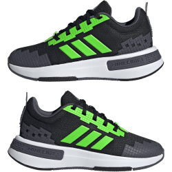 adidas x Minecraft Pro Sneaker Kinder JR1967 - core black/cloud white/aurora onix 37 1/3