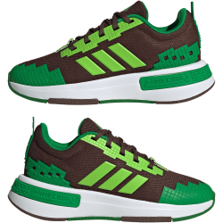 adidas x Minecraft Pro Sneaker Kinder JR1965 - auburn/semi solar green/cloud white 38 2/3